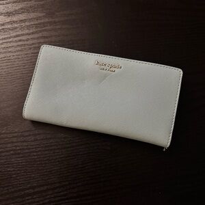 light blue kate spade wallet